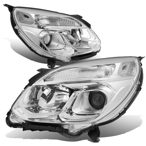 2016-2017 Chevy Equinox Chrome Clear Side w/Turn Signal Projector Headlights