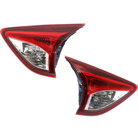 Tail Light Set For 2013-2016 Mazda CX-5 Left Right Inner Red Lens Halogen CAPA