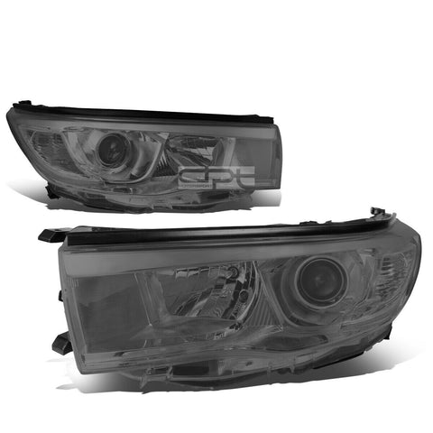 2014-2016 Toyota Highlander Smoked Housing Clear Corner Projector Headlight