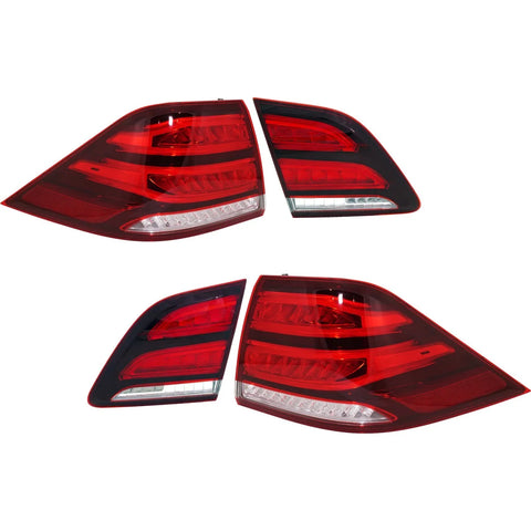 Tail Lights For 2016-2018 GLE350 17-19 GLE43 AMG Pair Inner Outer Assy Halogen