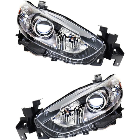 Headlight Set For 2014-2017 Mazda 6 GT Sport GS Touring Grand Touring CAPA 2Pc
