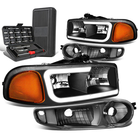 2000-2007 GMC Yukon XL Sierra Denali LED DRL Headlights+Too