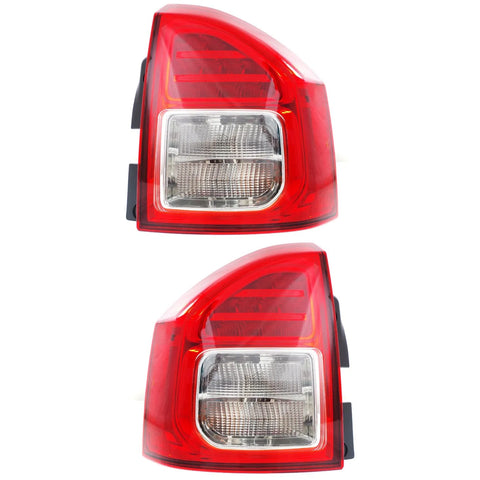 Tail Light For 2011-2013 Jeep Compass Set of 2 Driver and Passenger Side CAPA