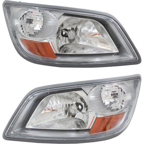 Headlight Set For 2006-2010 Hino 165 LH RH 06-10 Hino 185 Clear Lens Halogen