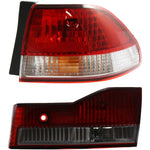 Tail Light Set For 2001-2002 Honda Accord Right Inner Outer Clear/Red Halogen