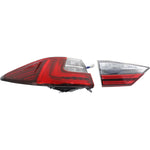Tail Light Set For 2016 Lexus ES350 ES300h Left Inner Outer Clear/Red Halogen