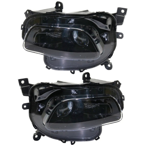 Headlight For 2014-2017 Jeep Cherokee Pair Driver and Passenger Side CAPA