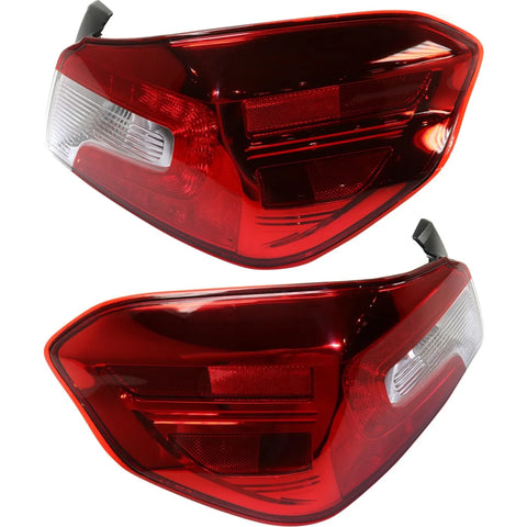 Tail Light Set For 2015-2019 Subaru WRX STI WRX Left Right Red Lens Halogen CAPA