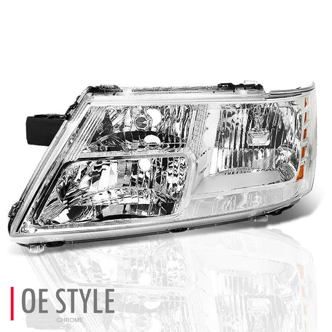 09-20 Dodge Journey CH2502222 LH Driver Left Side Headlight Head Lamp Chrome