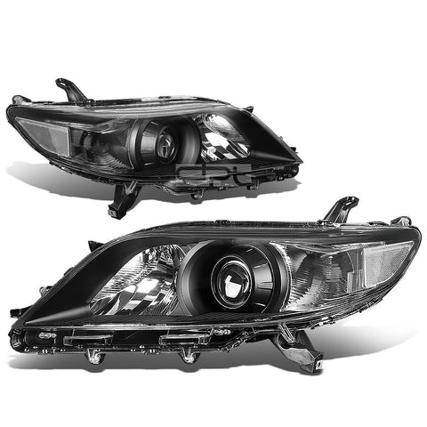 2011-2020 Toyota Sienna Pair Black Housing Clear Corner Headlight/Lamp Set