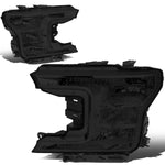 18-20 d F150 OE Style Smoked Housing Clear Side Driving Headlight Lamps