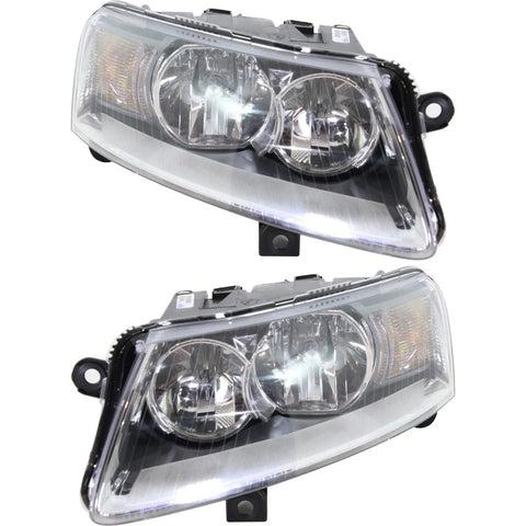 Halogen Headlight Left and Right For 2006-2008 Audi A6 2005-2008 Audi A6 Quattro
