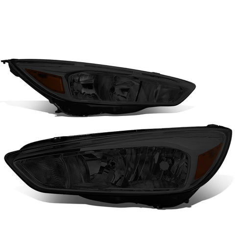 2015-2018 d Focus Gen3 Pair Smoked Housing Amber Side Headlight/Lamp Set