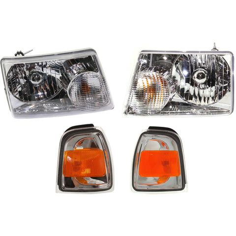 Headlight Kit For 2006-2011 Ford Ranger Driver and Passenger Side
