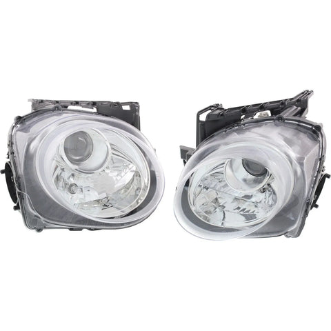 Headlight Set For 2015 2016 2017 Nissan Juke Left and Right With Bulb CAPA 2Pc