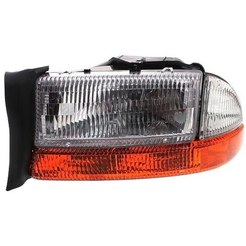 Headlight For 97 Dodge Dakota 98 Durango Driver Side w/ bulb