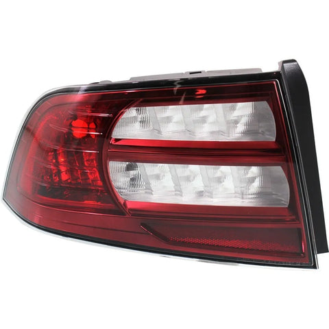 Halogen Tail Light For 2007-2008 Acura TL Base Model Left Clear & Red Lens CAPA