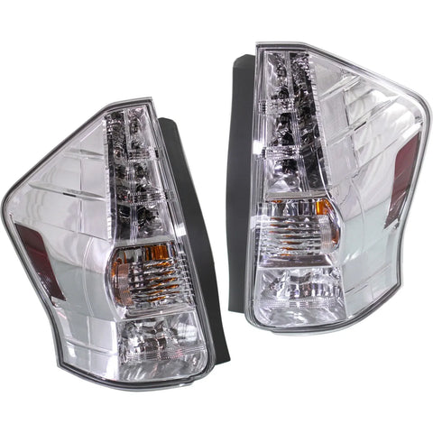 LED Tail Light Set For 2012-2014 Toyota Prius V Clear Lens w/ Bulbs 2Pcs