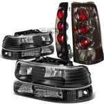 99-02 SILVERADO BLACK HEADLIGHT+CLEA