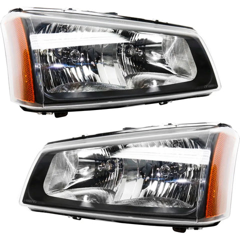 Headlight Assembly Set For 03-06 Chevy Silverado 1500 Silverado 3500 Left Right