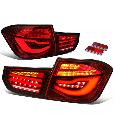 2012-2015 BMW 320i 325i 328i 4-Dr LED Bar Sequential Turn Signal Tail Lights