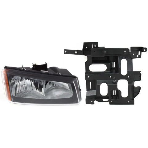 Headlight and Bracket For 2003-2006 Chevrolet Silverado 1500 Passenger Side Kit