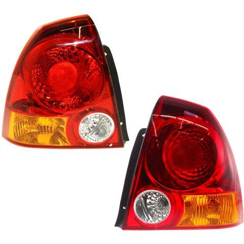 Set of 2 Tail Light For 2005 Hyundai Accent GLS Sedan LH & RH w/ Bulb(s)