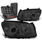 2009-2012 Toyota RAV4 Smoked Clear Side Projector Headlight Lamps+Tool Box