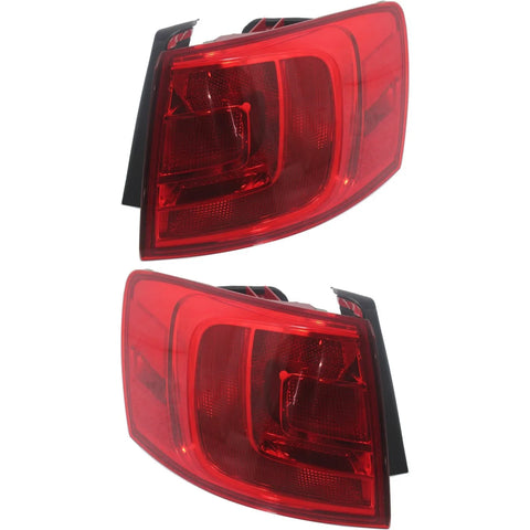 Tail Light Left and Right Outer For Volkswagen 2011-18 Jetta 13-14 Hybrid Sedan