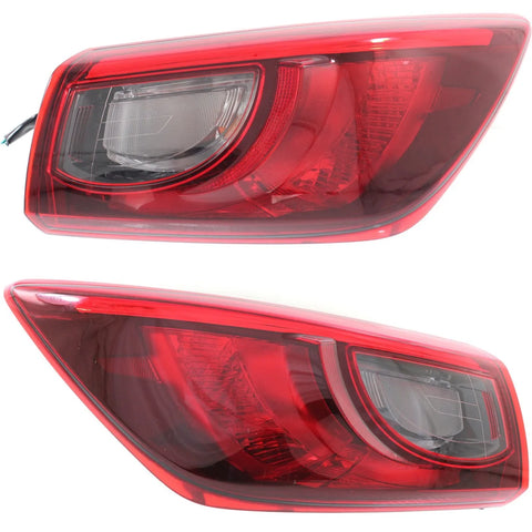 Tail Light For 2016-2018 Mazda CX-3 Set of 2 Driver and Passenger Side Outer