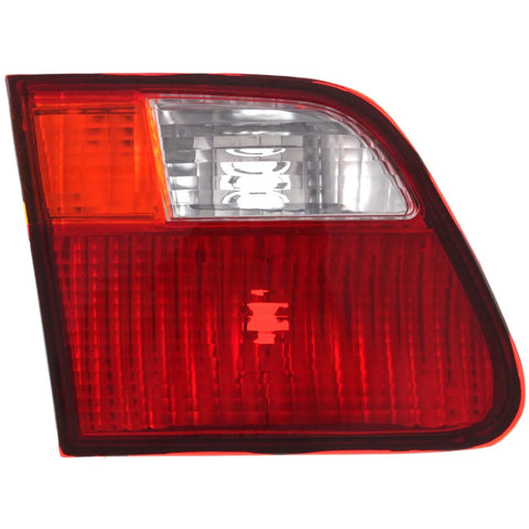 Halogen Tail Light For 1999-2000 Honda Civic 4-Door Left Inner Amber/Clear/Red