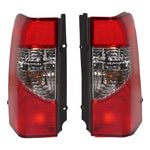 Tail Light Set For 2000-2001 Nissan Xterra Left and Right Clear/Red Halogen CAPA
