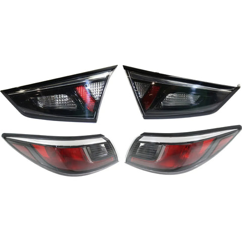 Tail Lights For 16-20 Toyota Yaris 2016 iA L R Inner Outer Clear/Red/Smoked/LED