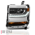 16-19 Chevy Silverado GMC Sierra Left Side LED DRL Projector Headlight Lamp