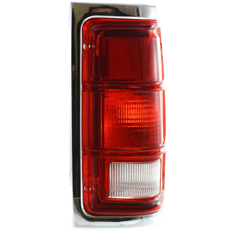 Tail Light for 88-93 Dodge D250 & W250 & D350 Passenger Side w/ Chrome Trim