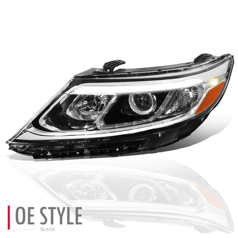 14-15 Kia Sorento EX SX Left Side Black Housing LED DRL Projector Headlight
