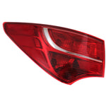 Tail Light For 13-16 Hyundai Santa Fe Driver Side Outer Body Mounted