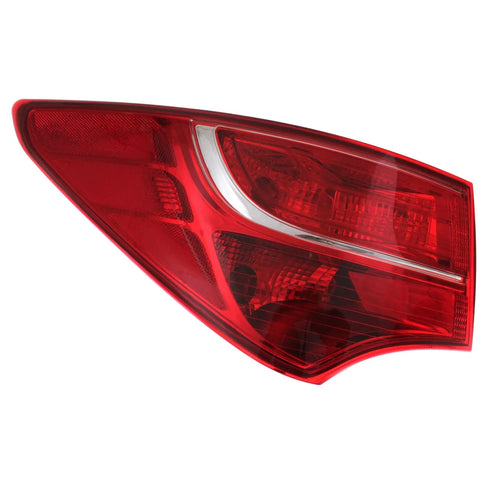 Tail Light For 13-16 Hyundai Santa Fe Driver Side Outer Body Mounted