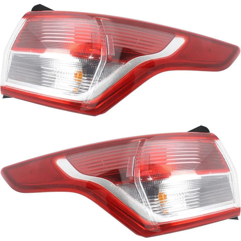 Set of 2 Tail Light For 13-2016 Ford Escape S LH & RH Outer Body Mounted