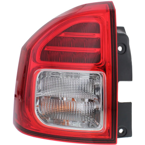 Halogen Tail Light For 2014-2017 Jeep Compass Left Clear & Red Lens w/ Bulb(s)