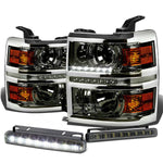 SMOKED PROJECTOR HEAD+DRL+BUMPE