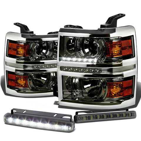 SMOKED PROJECTOR HEAD+DRL+BUMPE