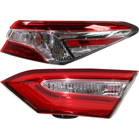 Tail Lights For 2018-2020 Toyota Camry Passenger Side Inner Outer Assy Halogen