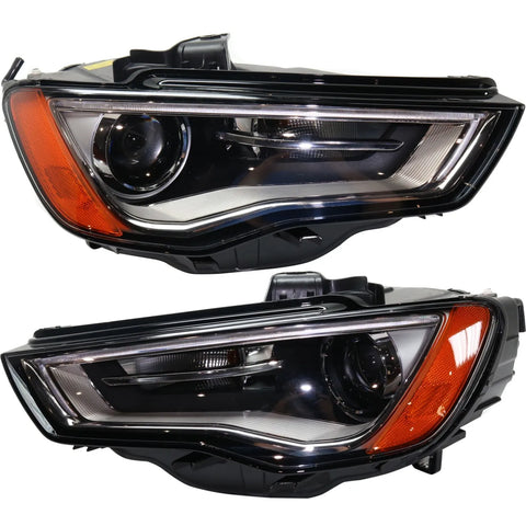 Headlight For 2015-2016 Audi S3 Pair Driver and Passenger Side