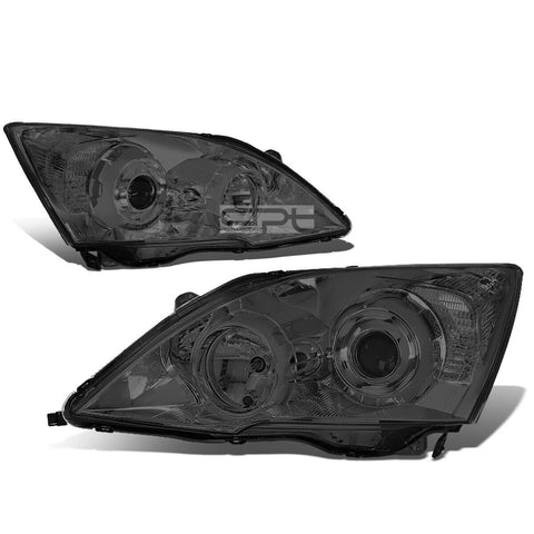 2007-2011 Honda CRV Smoked Housing Clear Corner Projector Headlight/Lamp Set
