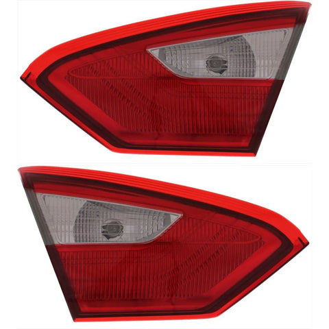 Set of 2 Tail Light For 2012-2014 Ford Focus S Sedan LH & RH Inner CAPA