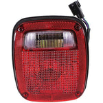 Tail Light w/ Rectangular Connector For 98-06 Jeep Wrangler (TJ) Driver Side