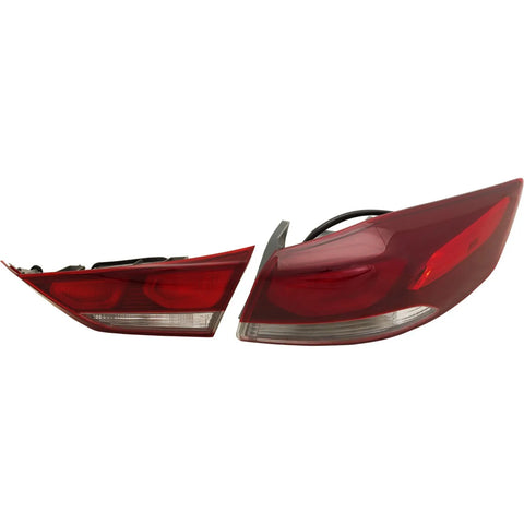 Tail Lights For 2017-2018 Hyundai Elantra Right Side Inner Outer w/ bulb Halogen