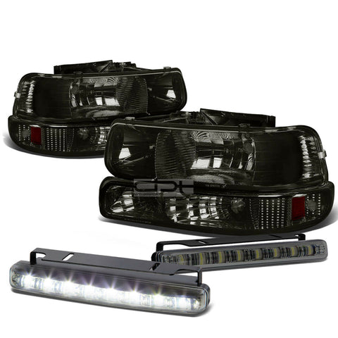 SMOKED HOUSING CLEAR LENS HEADLIGHT+BUMP