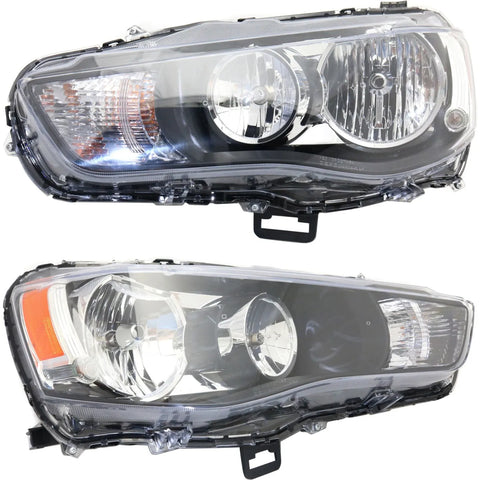 Headlight Set For 2010-2013 Mitsubishi Outlander Left and Right CAPA 2Pc